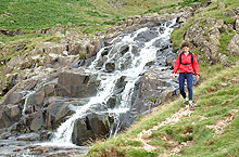 Cumbria Way- Waterfall in Langstrath