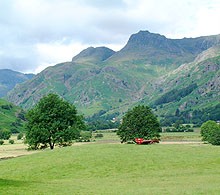 langdale Pikes from near Elterwater