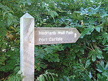 Hadrians wall Path Signpost