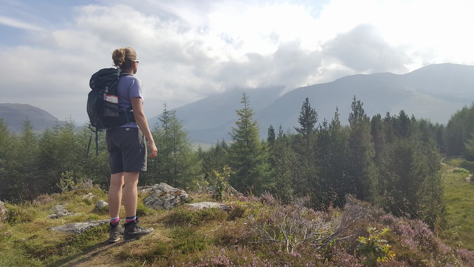 After leaving Crianlarich the route climbs to this view