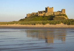 Northumberland Coast Path Veiws of Bamburgh Castle