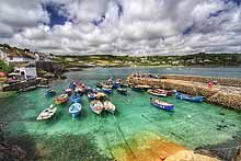 Boats in Coverack Harbour