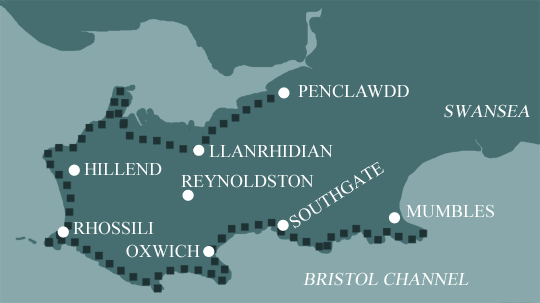 Gower Coast Path Map