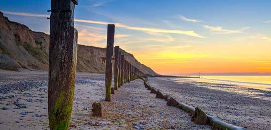 Sheringham Beach on the North Northfolk Coast Path