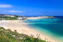St Ives, Cornwall, from the Coast Path