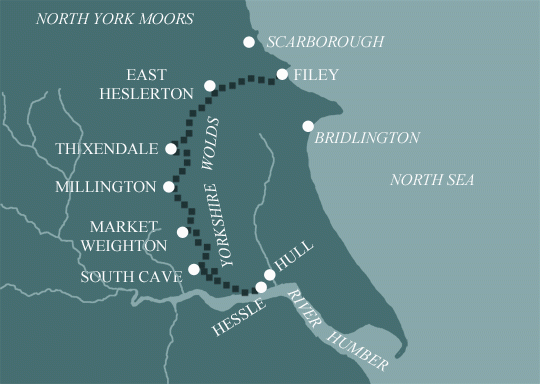 Yorkshire Wolds Way – Part 3: Near Huggate to Filey – backpackartist >>