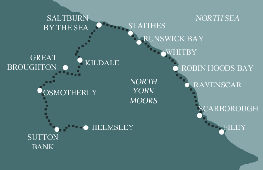 Cleveland Way Map