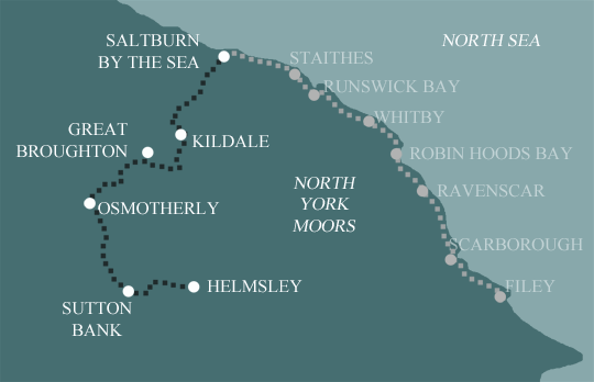 Clevleand Way Moors Map