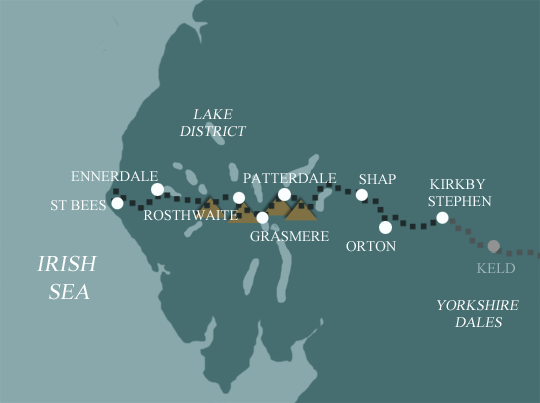 coast to coast lake district section map