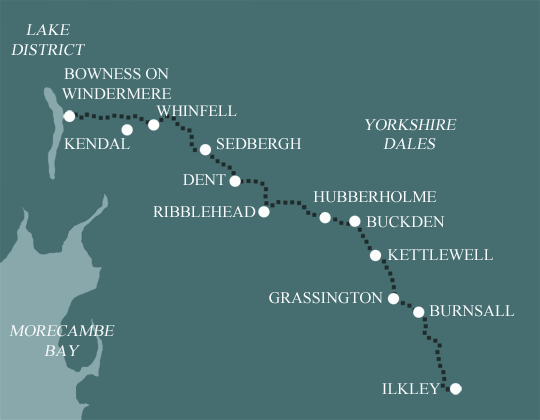 Dales Way Map 