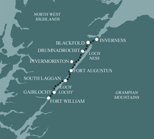 Great Glen Way Map