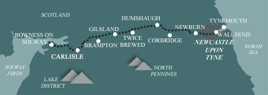 Hadrians Wall Path Map 