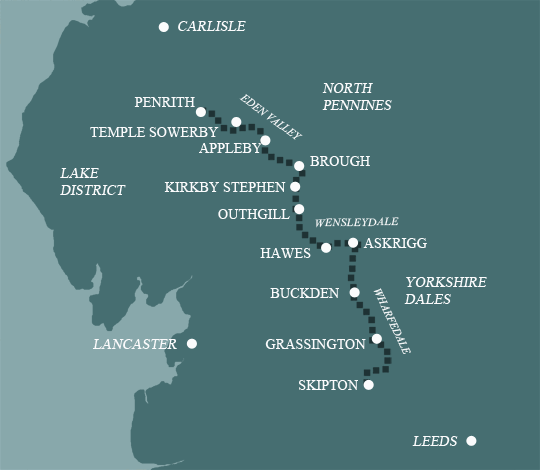 Lady Annes Way Map