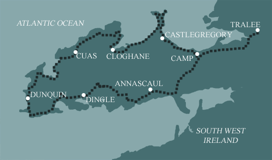 Map of the Dingle Way