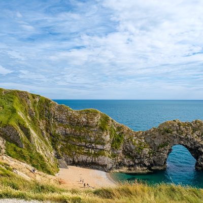 Dorset coastal arch natural feature