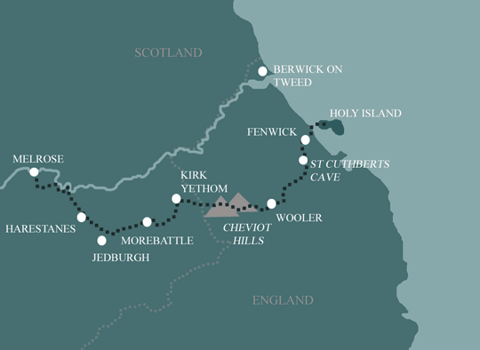 St Cuthberts Way Map